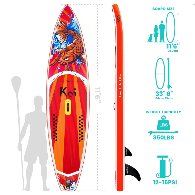 FunWater nafukovací paddleboard KOI